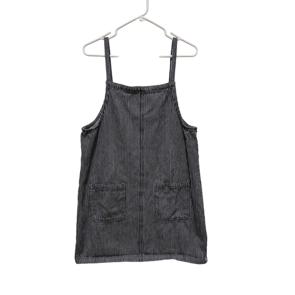 Roxy Demin Dress Tank with pockets navy white Size XL